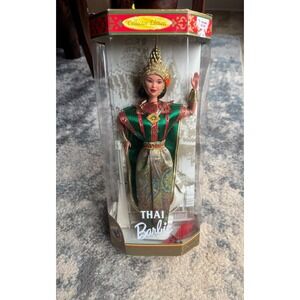 Collector Edition Thai Barbie Doll Dolls of the World Collectible Gold Green